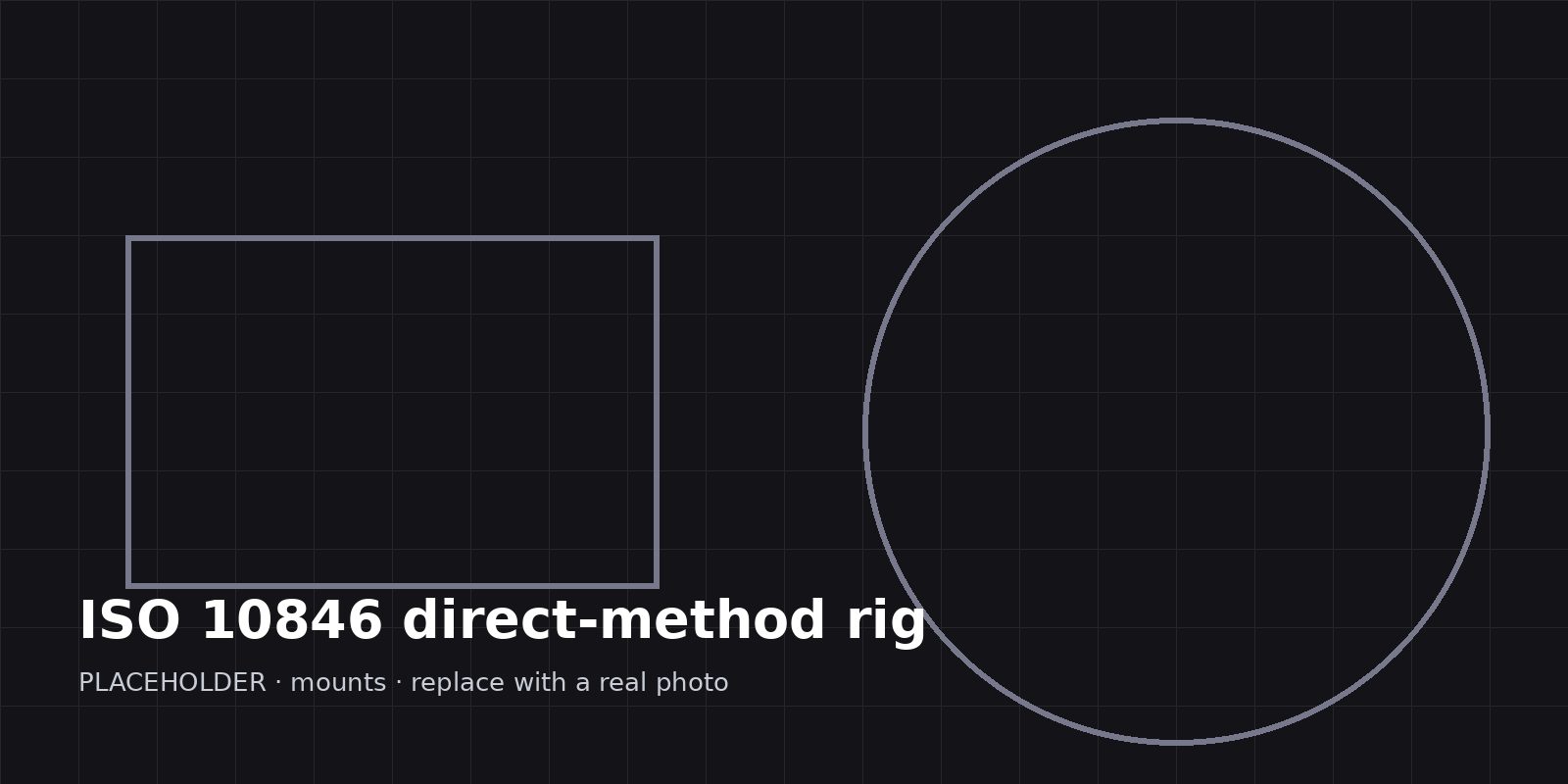 ISO 10846 direct-method rig (placeholder)